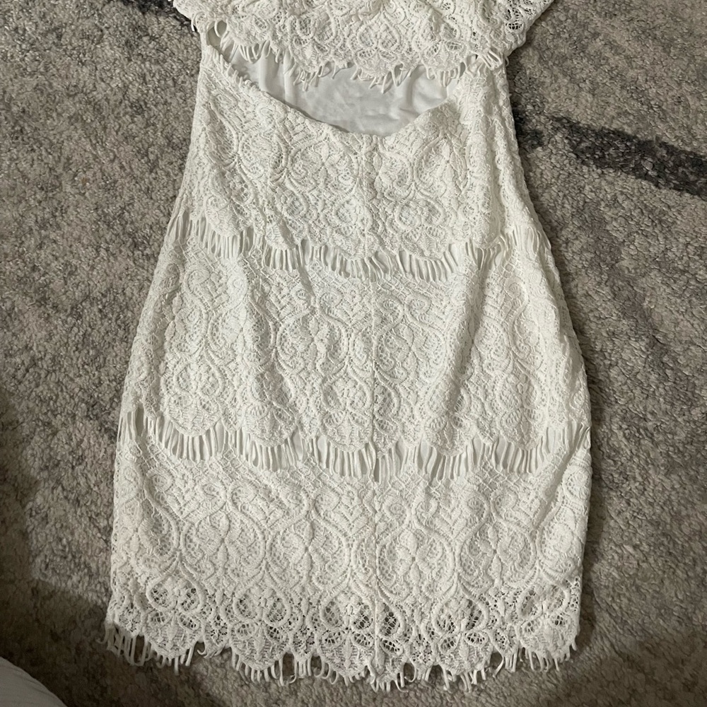 White off the shoulder dress